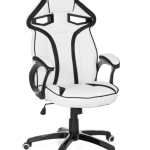 Gaming Fauteuil de bureau, chaise de course, tendance, chaise d'ordinateur (blanc/noir)