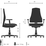 Gaming Fauteuil de bureau, chaise de course, tendance, chaise d'ordinateur (blanc/noir)