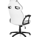 Gaming Fauteuil de bureau, chaise de course, tendance, chaise d'ordinateur (blanc/noir)