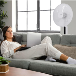 VENTILATEUR DAEWOO -Ventilateur sur pied DW-VENT-DI-1692AXK - Blanc