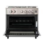 CUISINIERE TECHNOLUX 5FEUX 80X60 A GAZ INOX TEC80