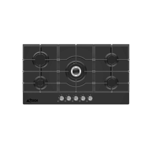 PLAQUE DE CUISSON ASTECH 5FEUX 90X60 A GAZ PL91GZ90NO