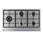PLAQUE HAIER ENCASTRABLE 5FEUX 90X60 A GAZ INOX HOB790SS