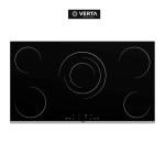 PLAQUE INDUCTION VERTA 5FEUX  90X60 ELECTRIQUE VITROCERAMIQUE NOIR MS293