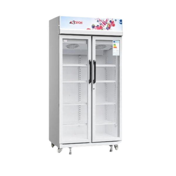 REFRIGERATEUR ASTECH VITRINE 2PORTES 740LITRES FV740DDGR