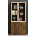 MEUBLE DE RANGEMENT BUREAUX SEMI VITRÉ 2 PORTES -TS19-210